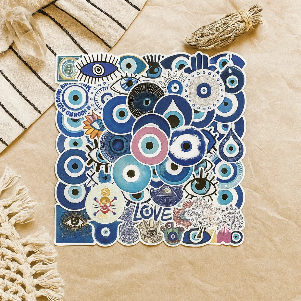 Blue Evil Eye Sticker