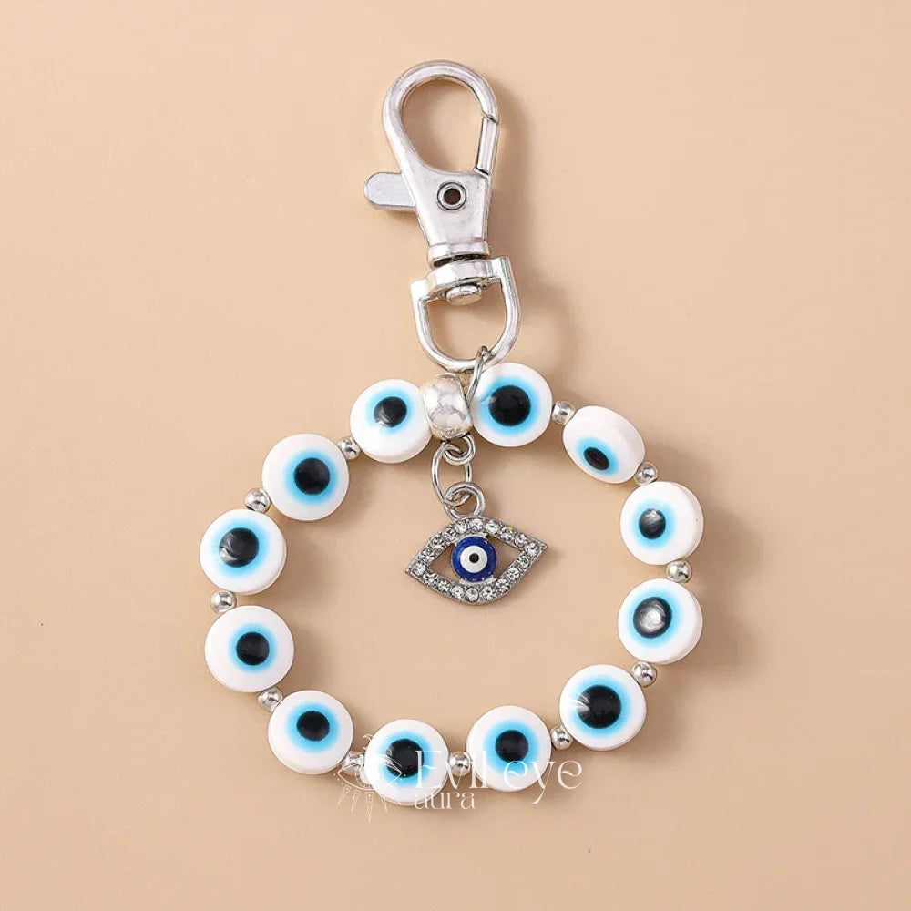 Boho Evil Eye Keychain - 9