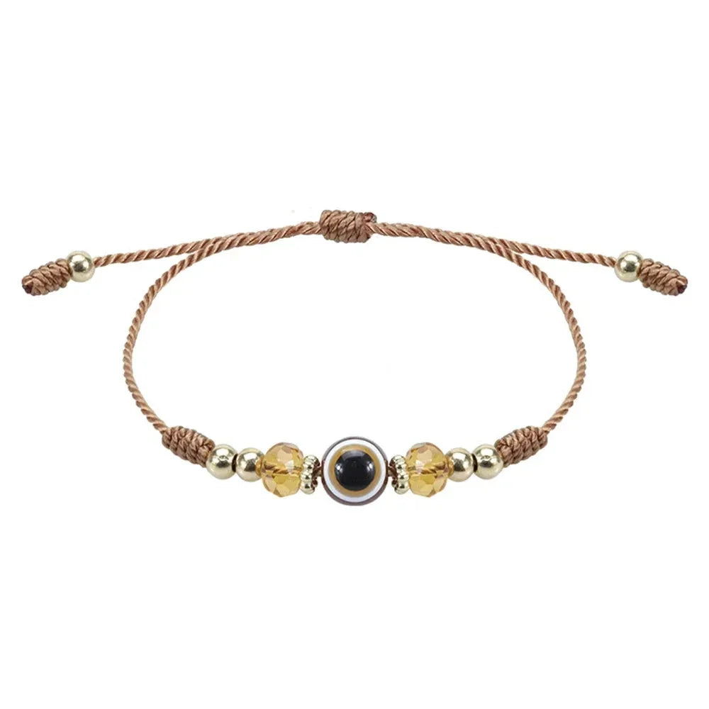 Brown Evil Eye Bracelet