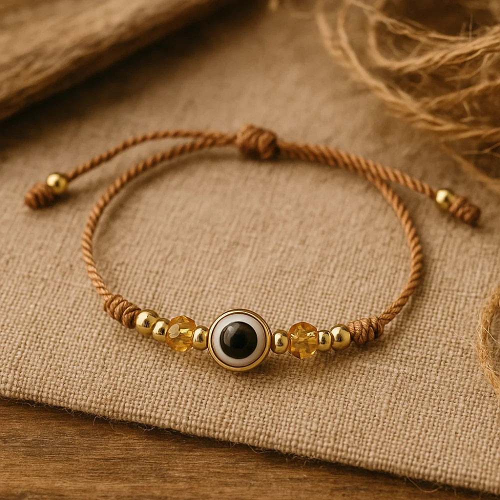 Brown Evil Eye Bracelet