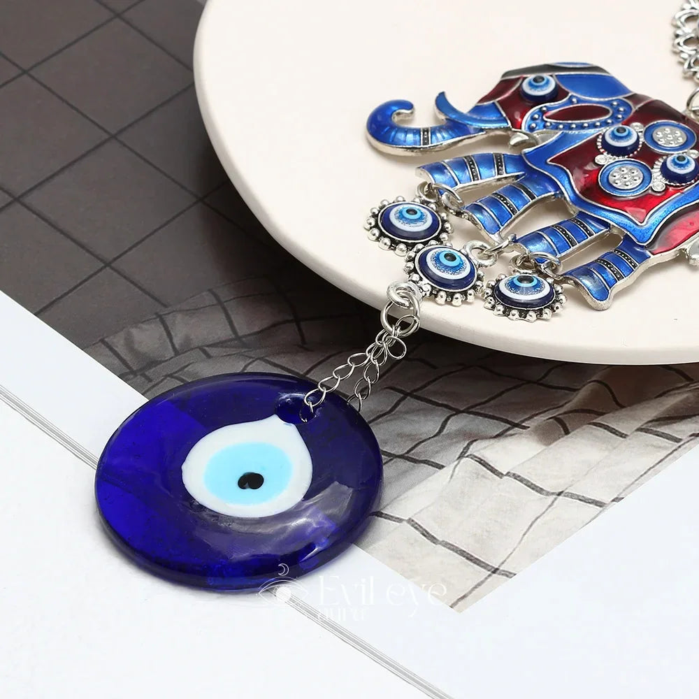 Elephant Evil Eye Wall Hanging