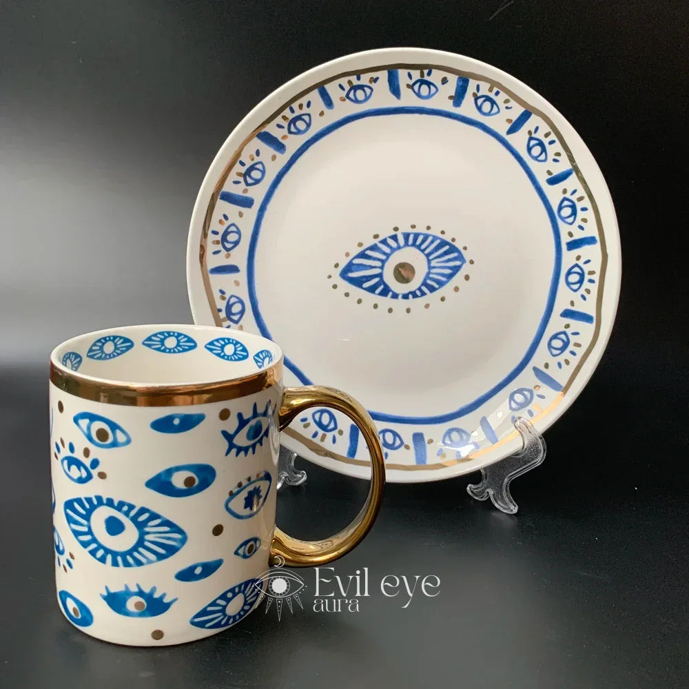 Evil Eye and Hamsa Hand Coffee Mug