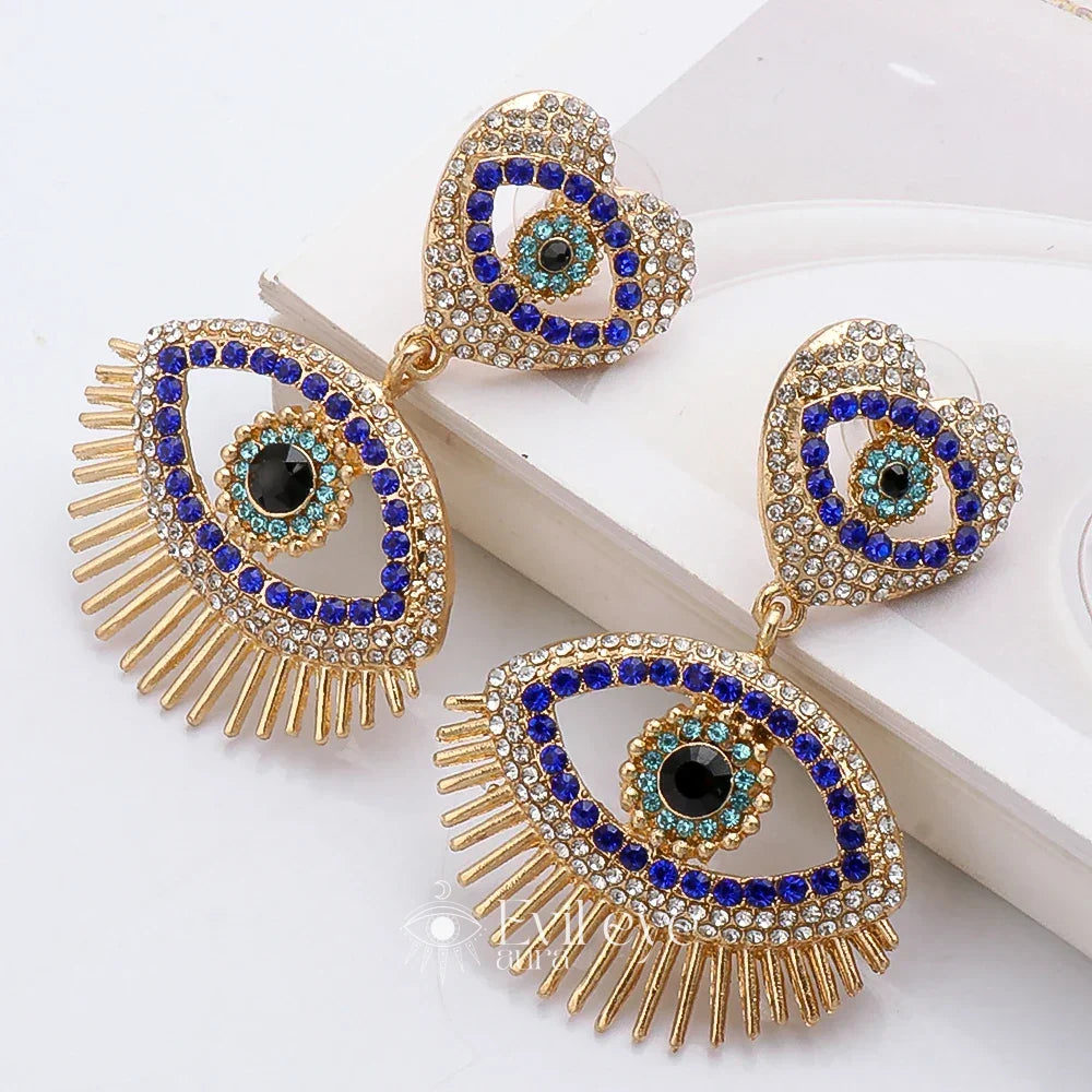 Evil Eye Dangle Earrings