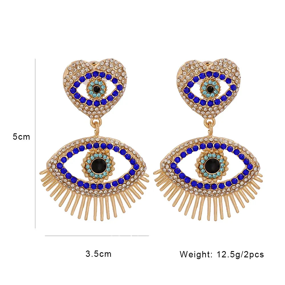 Evil Eye Dangle Earrings