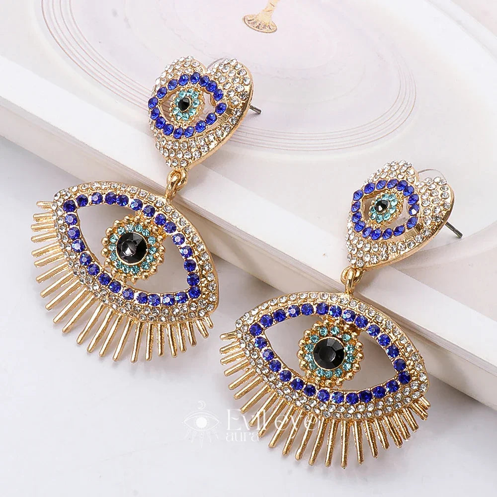 Evil Eye Dangle Earrings