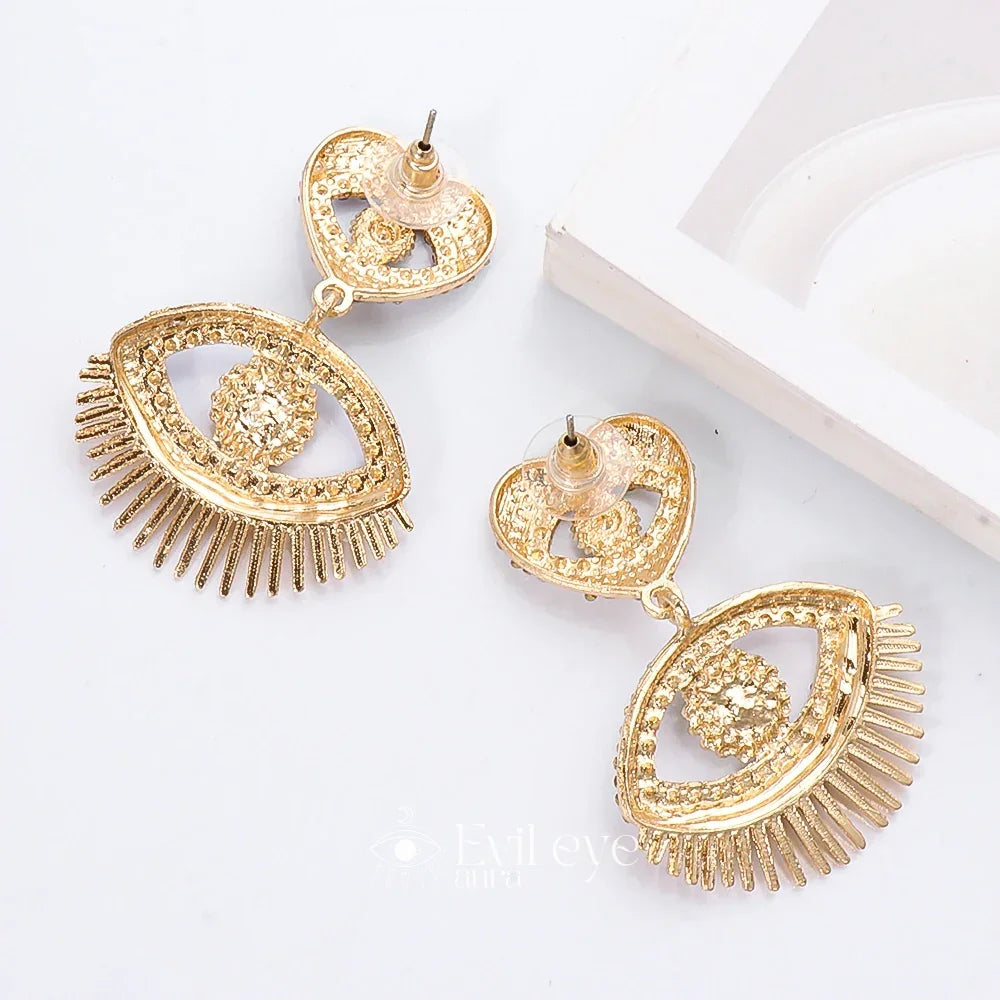 Evil Eye Dangle Earrings