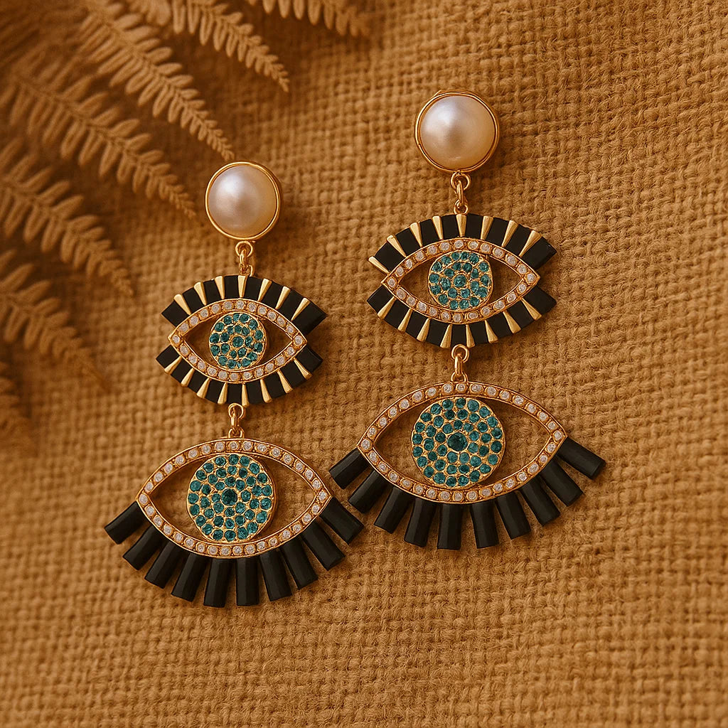 Evil Eye Dangle Earrings