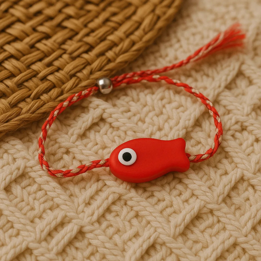 Evil Eye Fish Bracelet