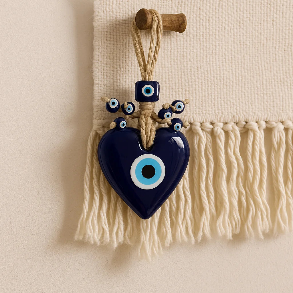 Evil Eye Heart Wall Hanging