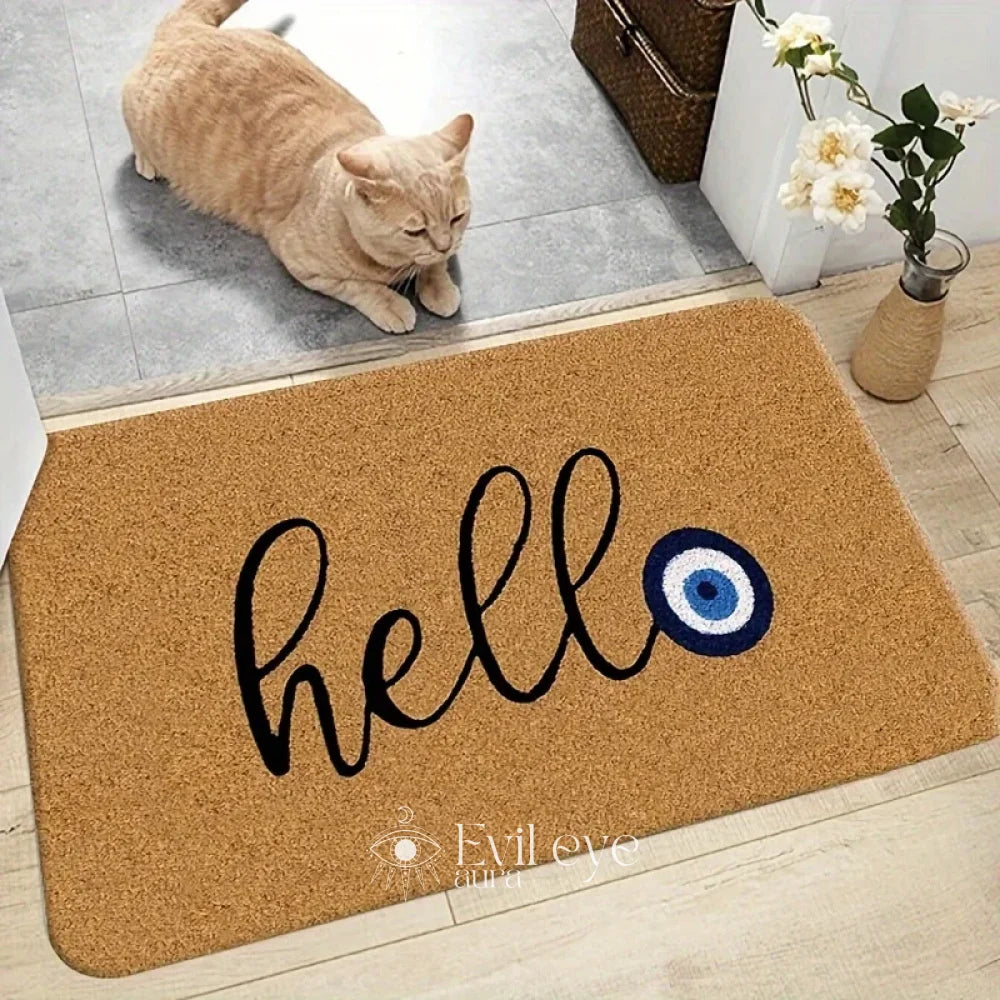 Evil Eye Hello Doormat