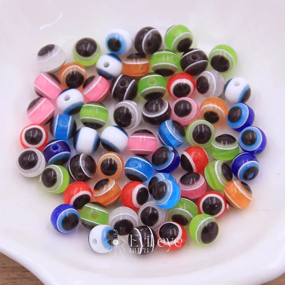 Evil Eye Round Beads - Mix color