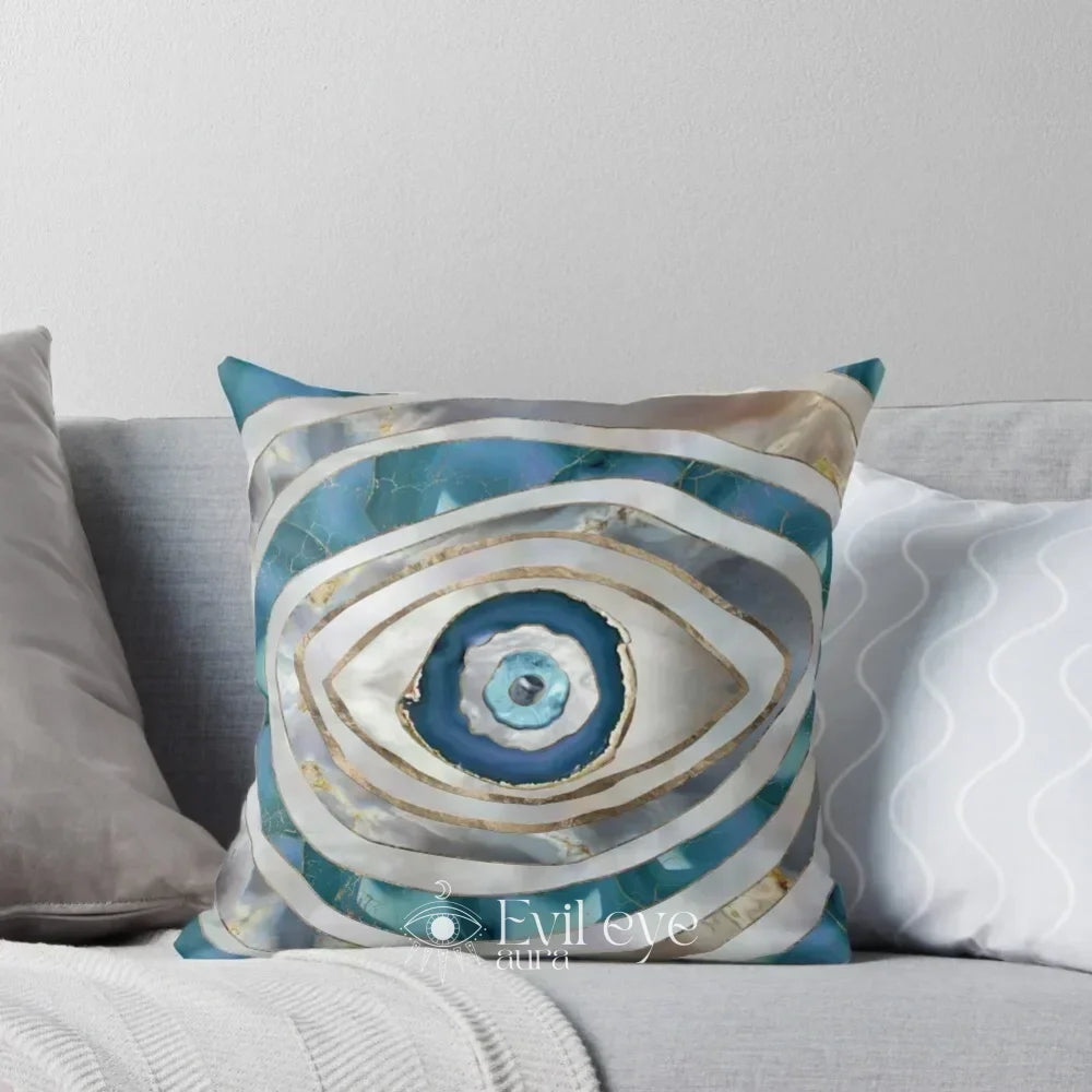 Evil Eye Shaped Pillow - 40X40cm(16X16 in)