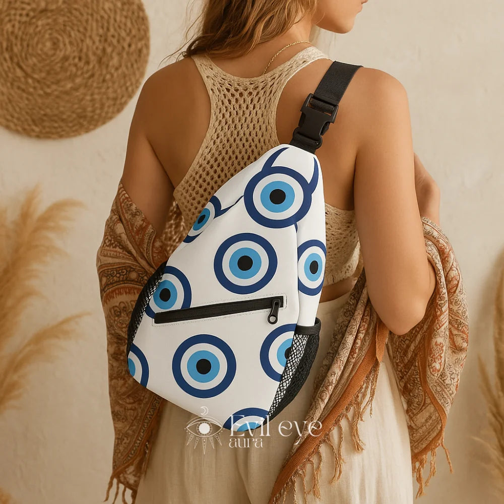 Evil Eye Sling Bag - 39x19x9cm