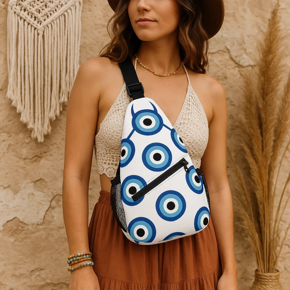 Evil Eye Sling Bag - 39x19x9cm