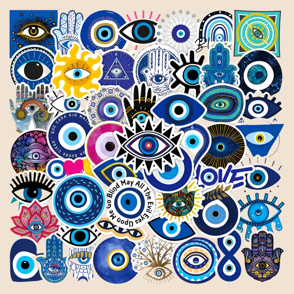 Evil Eye Sticker Patch - 10pcs