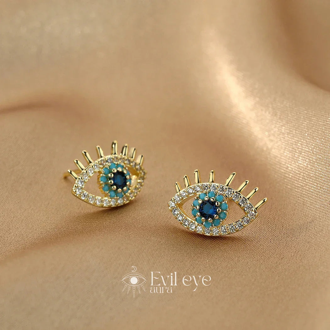 Evil Eye Stud Earrings