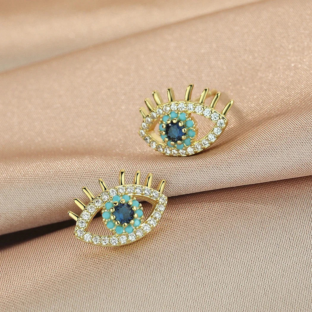 Evil Eye Stud Earrings
