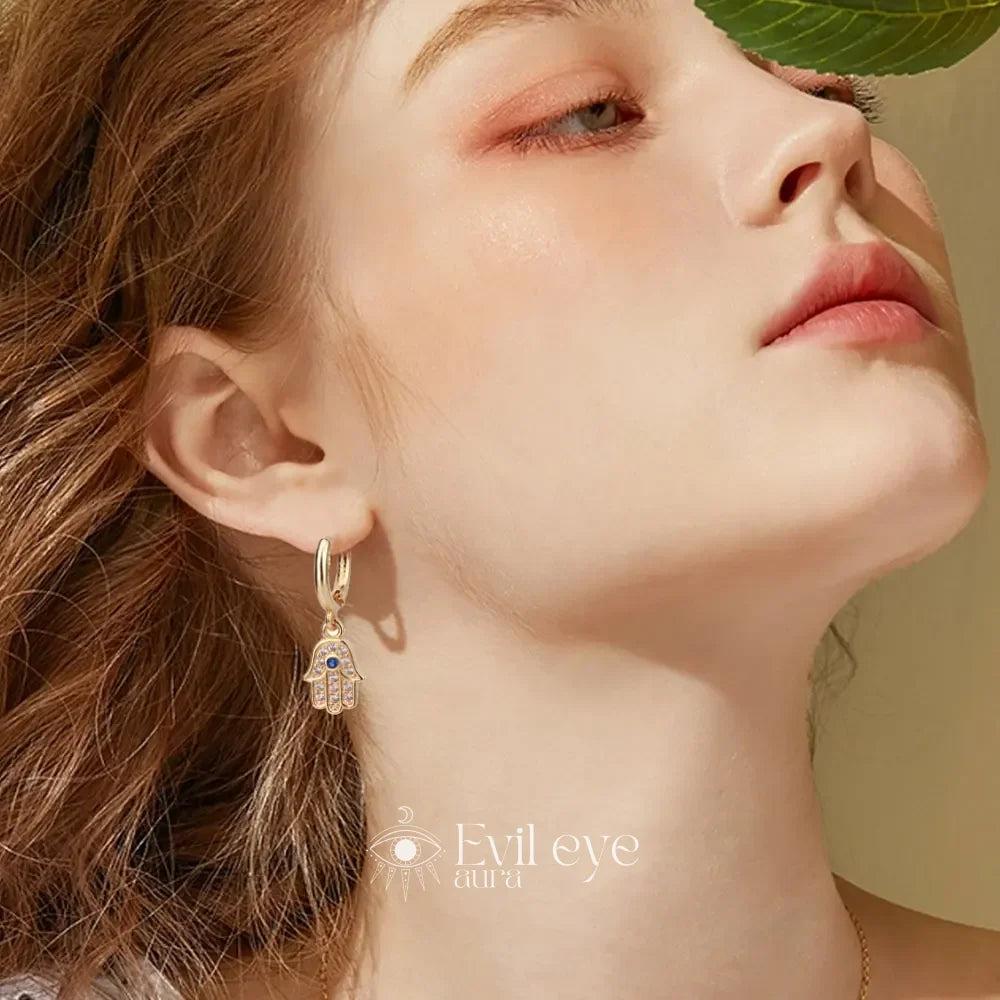 Hamsa Earrings