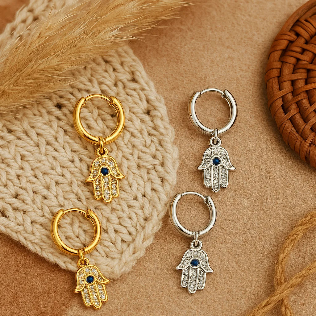 Hamsa Earrings