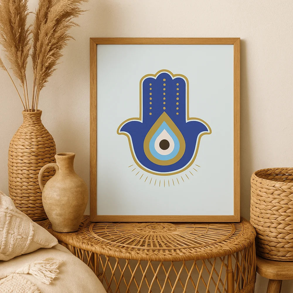 Hamsa Evil Eye Painting