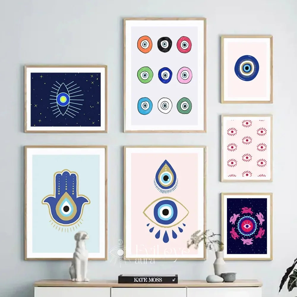 Hamsa Evil Eye Painting