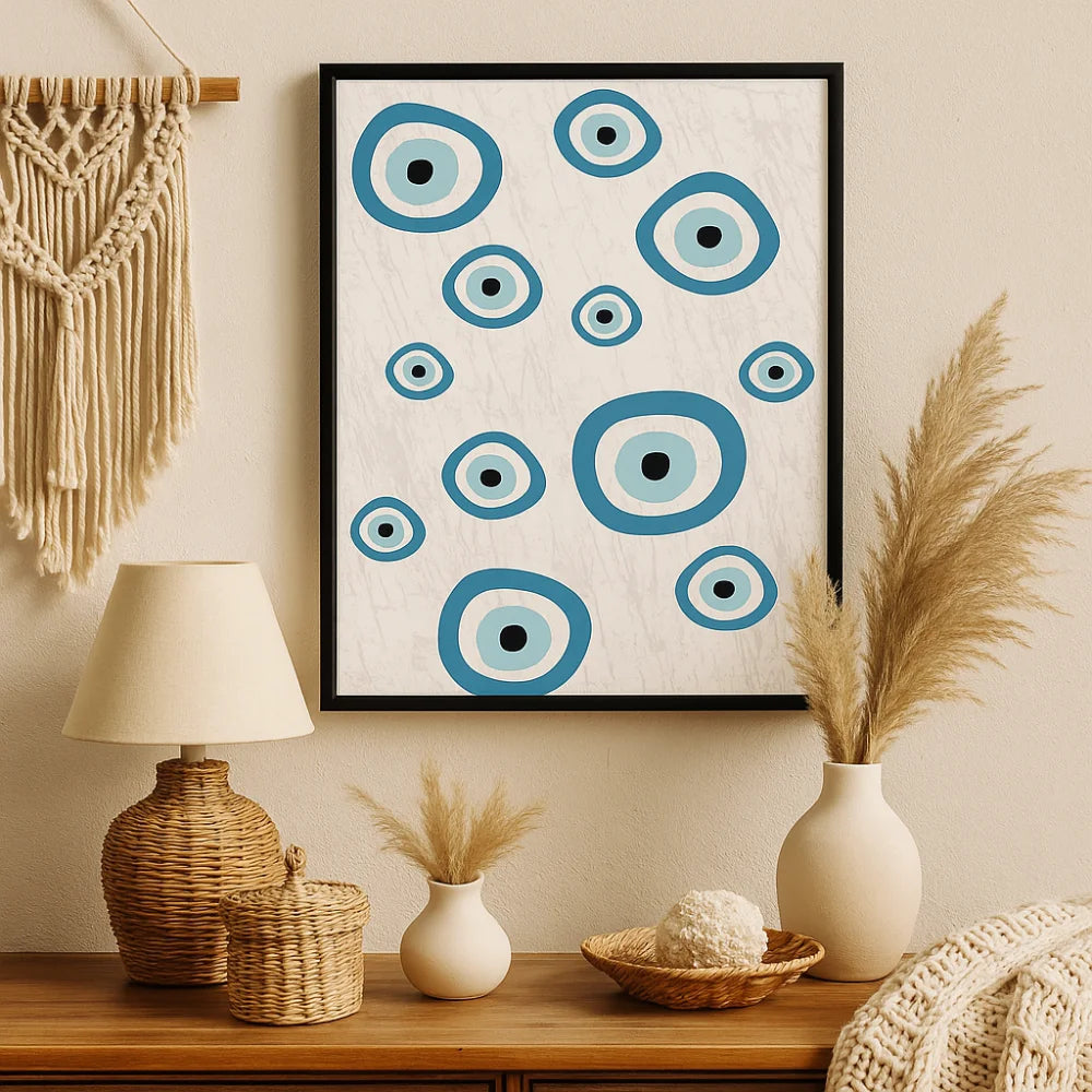 Large Evil Eye Painting