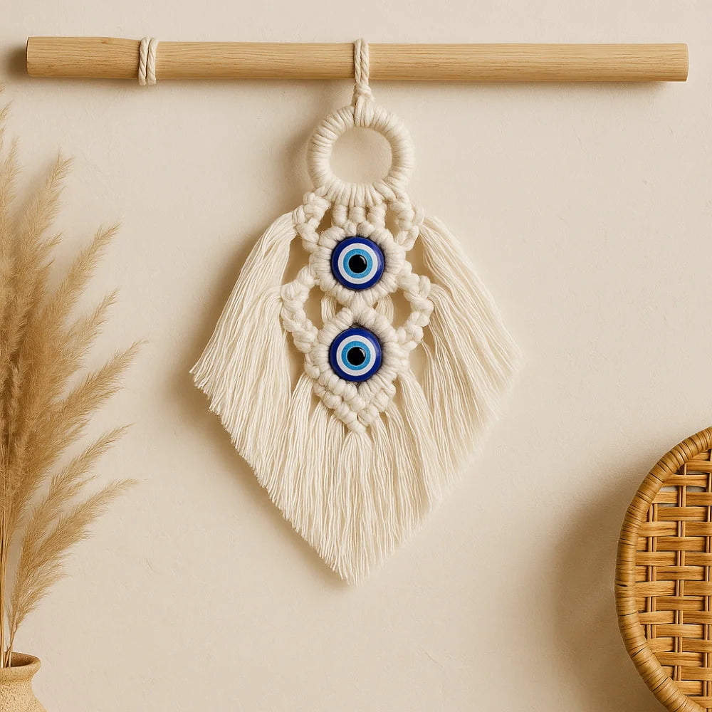 Macrame Evil Eye Wall Hanging