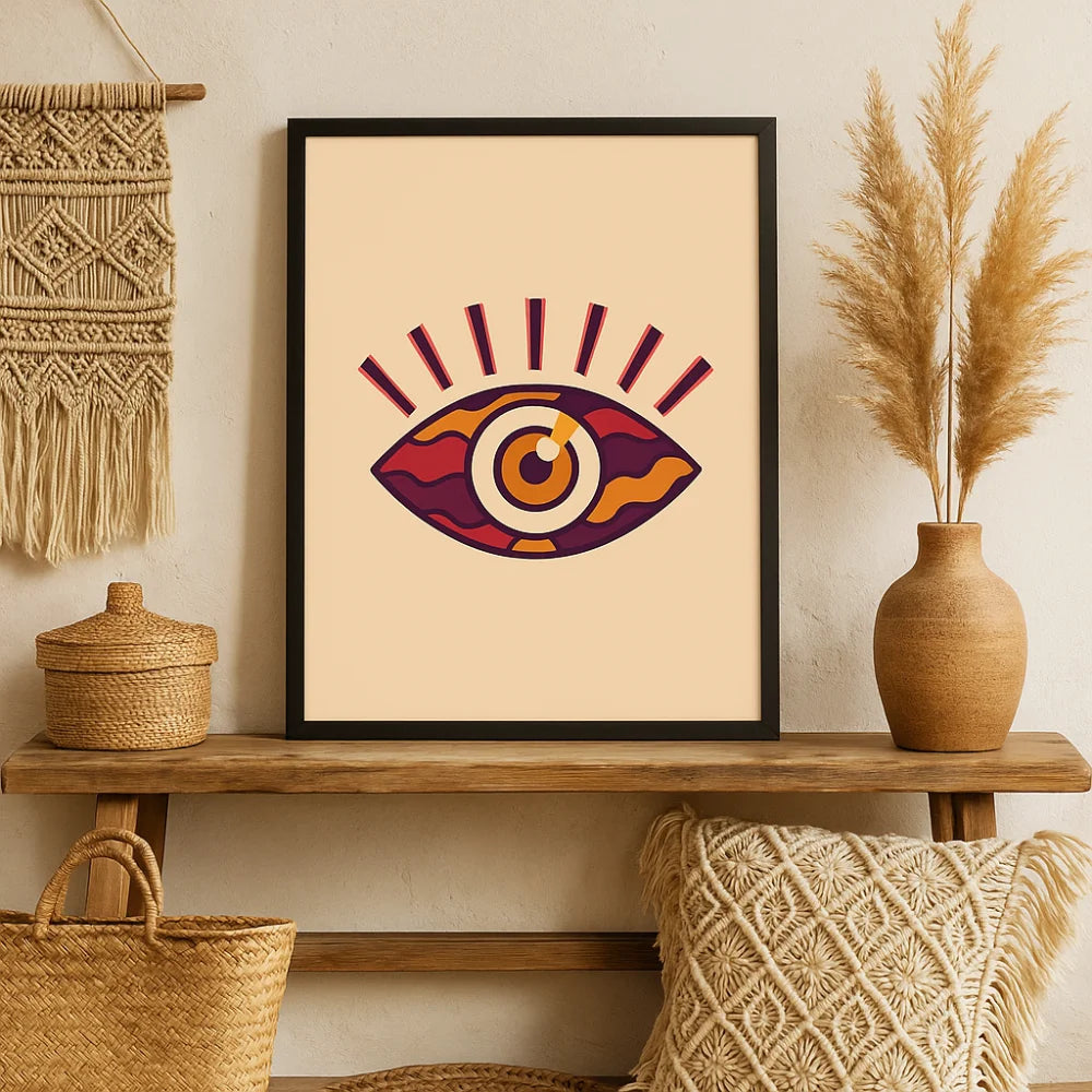 Modern Evil Eye Painting