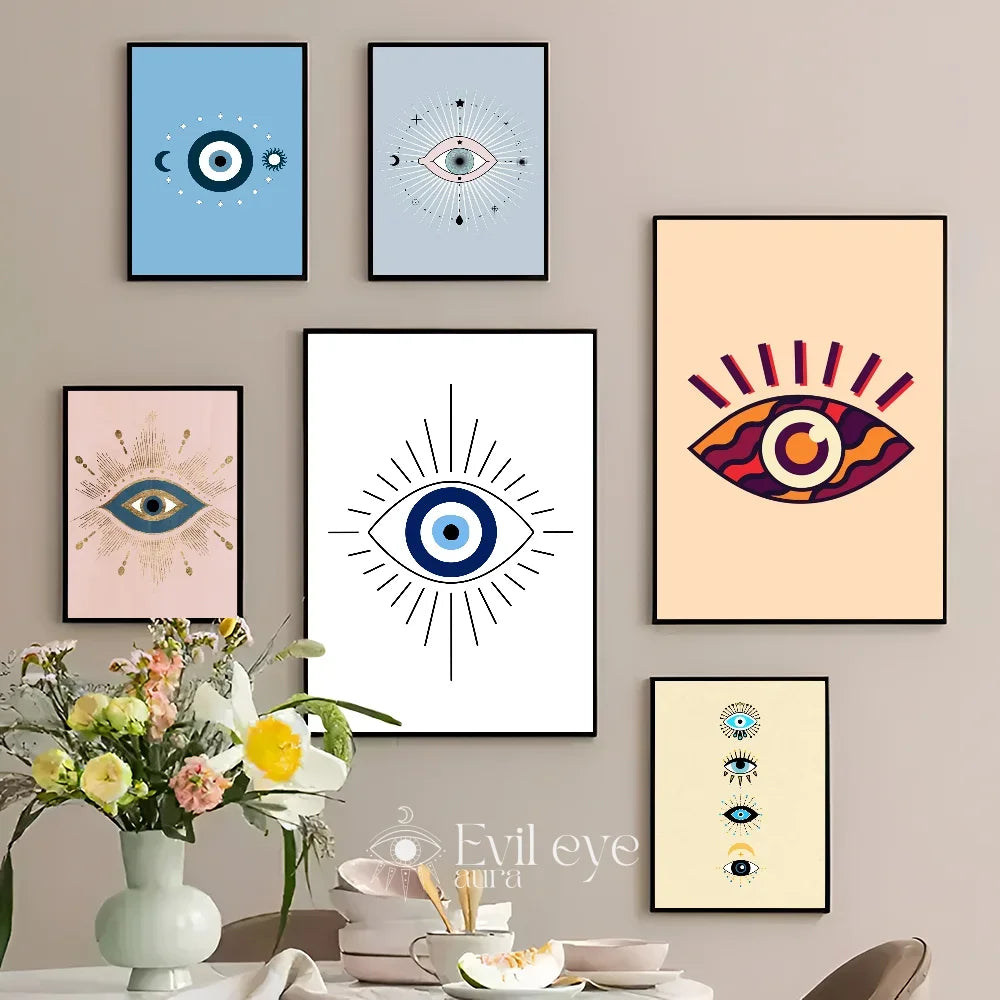 Modern Evil Eye Painting