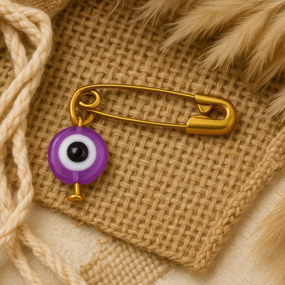 Purple Evil Eye Pin