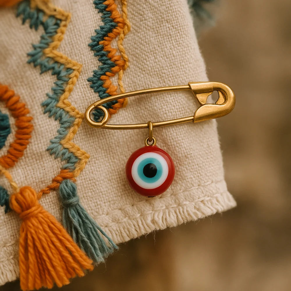 Red Evil Eye Pin