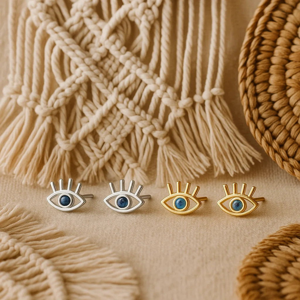 Tiny Evil Eye Earrings