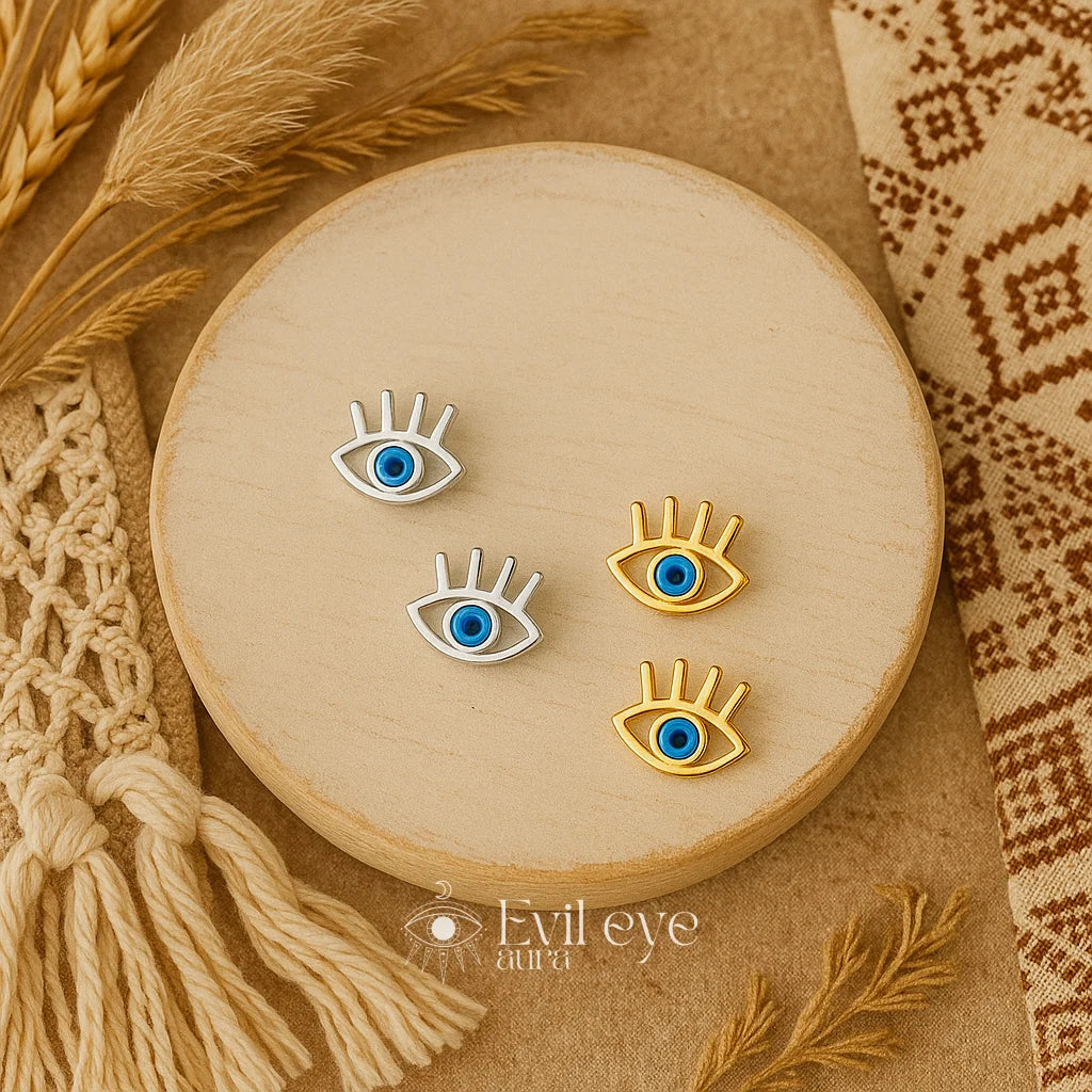 Tiny Evil Eye Earrings