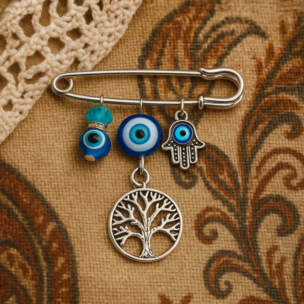 Tree of Life Evil Eye Pin