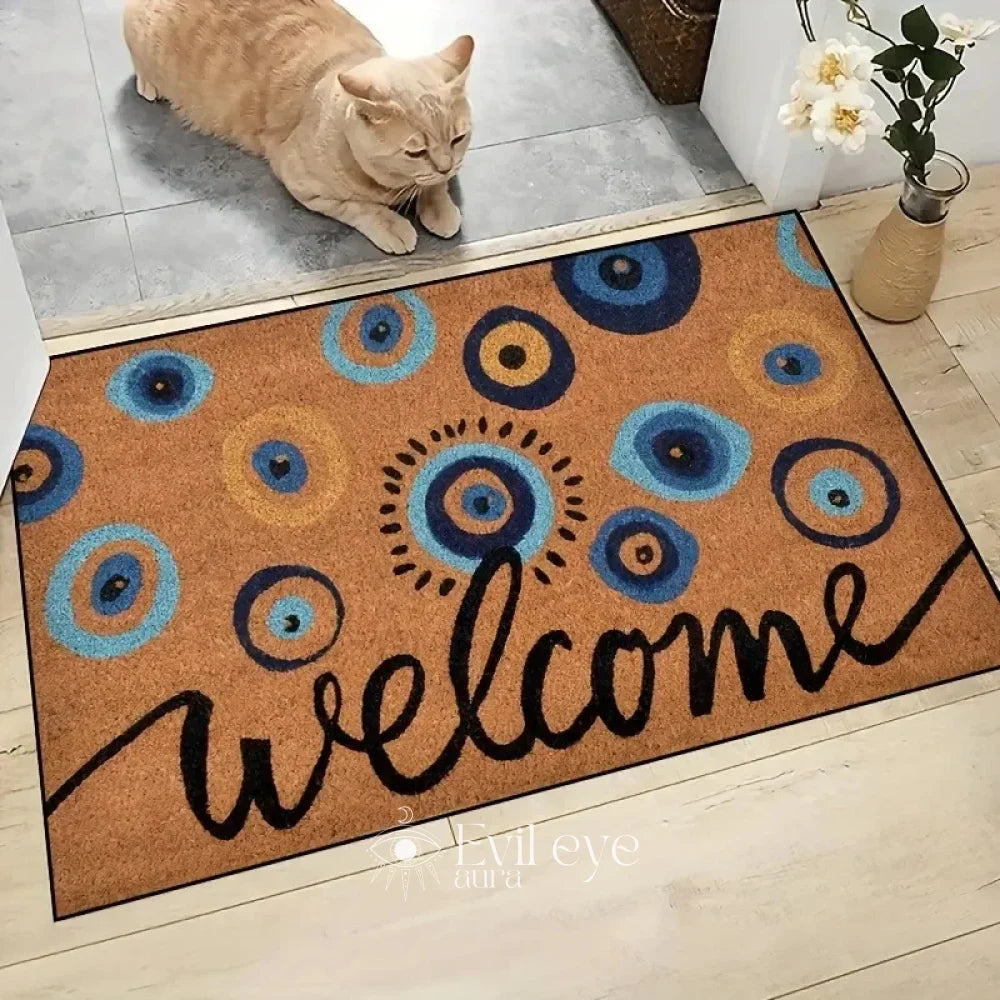 Welcome Evil Eye Doormat