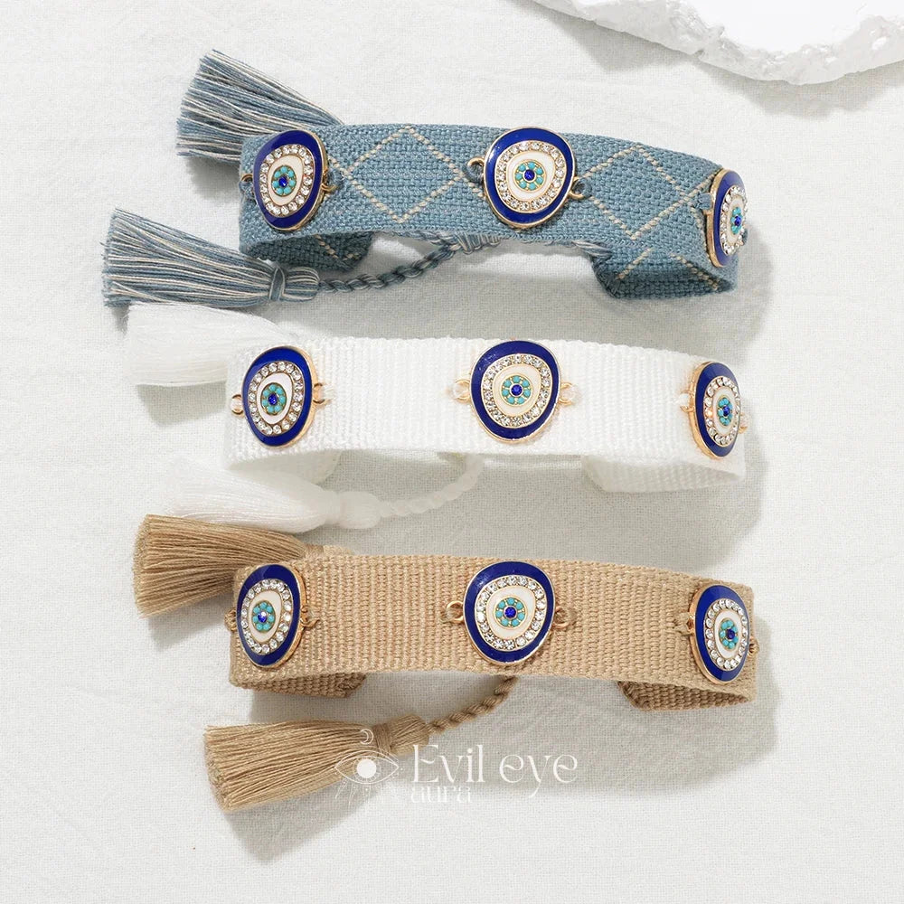 Woven Evil Eye Bracelet