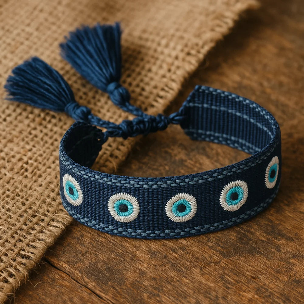 Woven Evil Eye Bracelet
